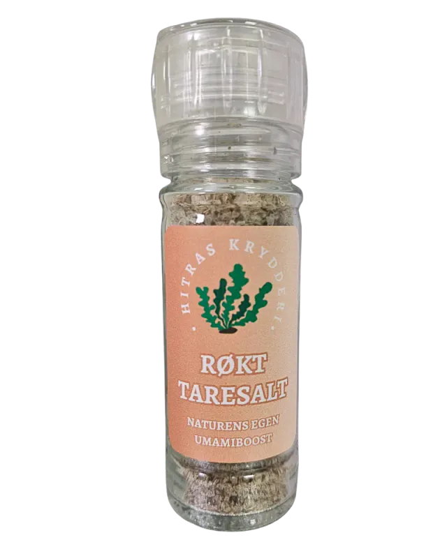 Hitras Krydderi Røkt Taresalt - Med Kvern