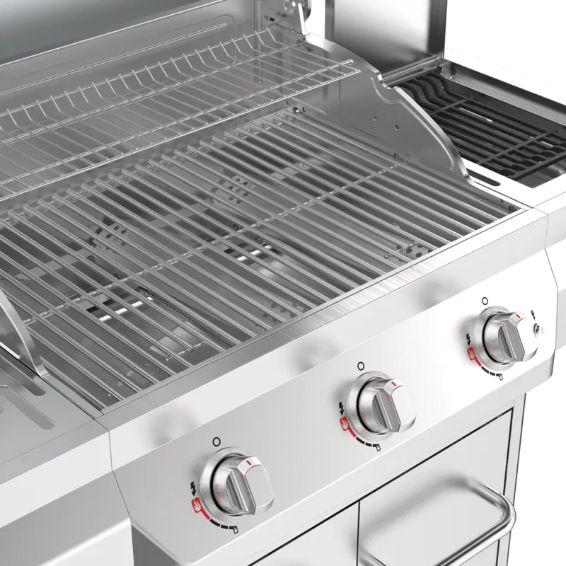 Nexgrill Deluxe 3-Burner Gas Grill with Searing Zone | Stainless Steel