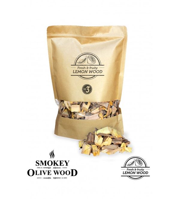 Hovedbilde Røykeflis av Sitrontre Nº3 - Smokey Olive Wood
