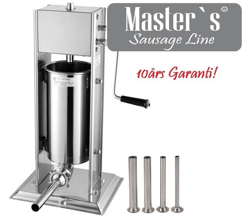 Master’s pølsestapper 5 liter stående rustfritt stål