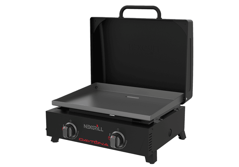 Nexgrill 2-Brenner Plancha Bordgrill | Bærbar | Sort
