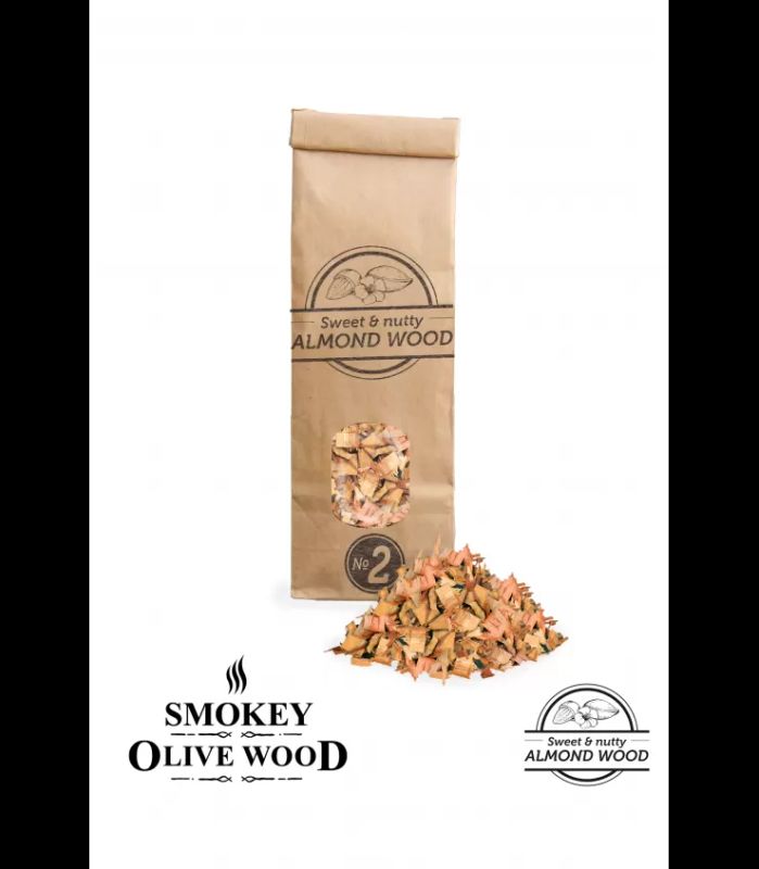 Røykeflis av Holm Eik Nº2, 0,5l - Smokey Olive Wood