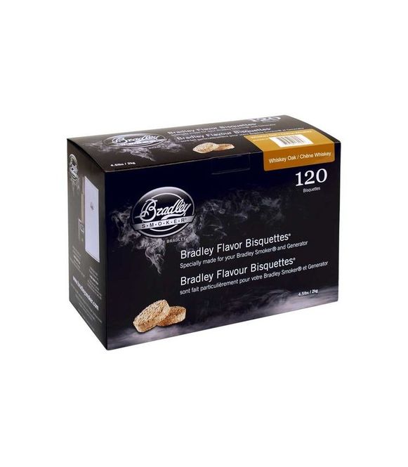 Hovedbilde Bradley Røykebriketter av Whiskey Eik 120-pack