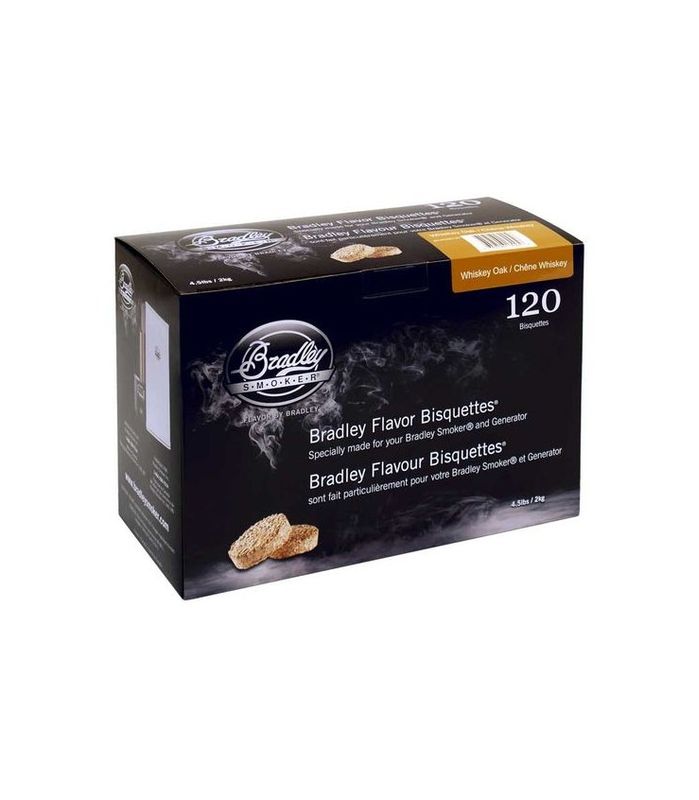 Bradley Røykebriketter av Whiskey Eik 120-pack
