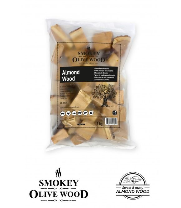Hovedbilde Wood Chunks Mandeltre Nº5 1,5kg - Smokey Olive Wood