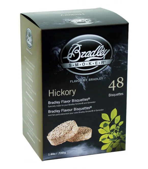 Hovedbilde Bradley Røykebriketter av Hickory 48-pack