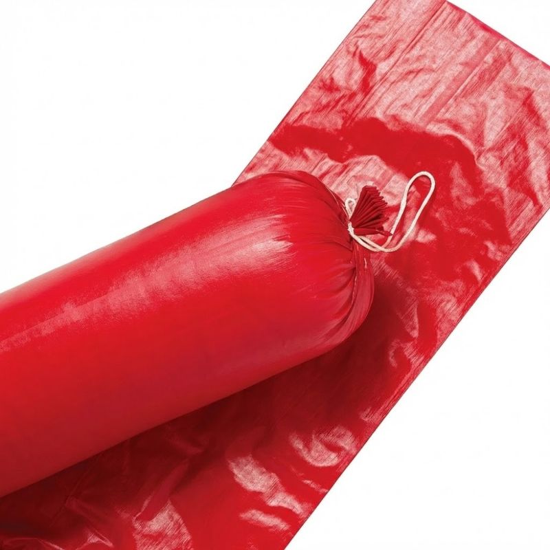 Red plastic casing 90 mm 50 cm tied 10 pcs