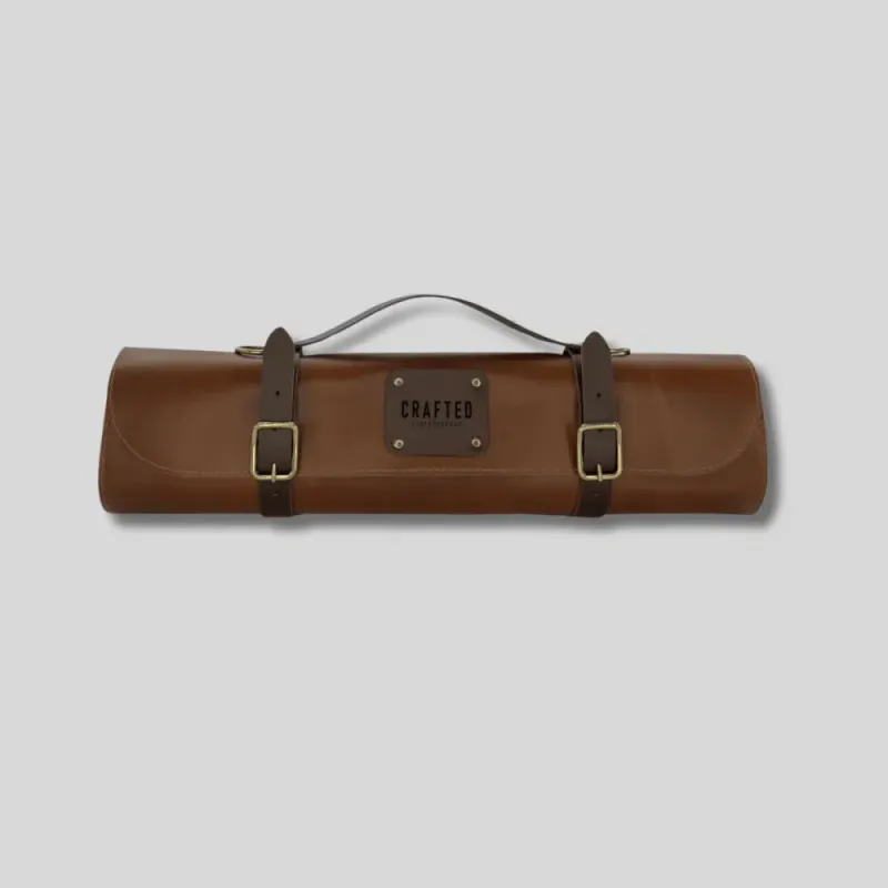 Leather knife roll